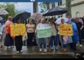 Vecinos de San Carlos exigen justicia frente a la Corte Suprema y piden celeridad en el fallo