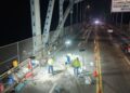 Continúan trabajos nocturnos en el Puente de Las Américas